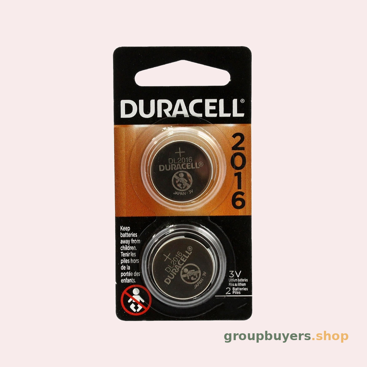 DURACELL 3V LiCoin 2016 x 6pk